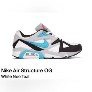 Nike Air Structure OG in White Neo Teal